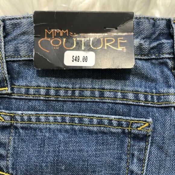 MMM Couture Rebel Sandblast Designer Jeans Size 3 - Picture 5 of 8